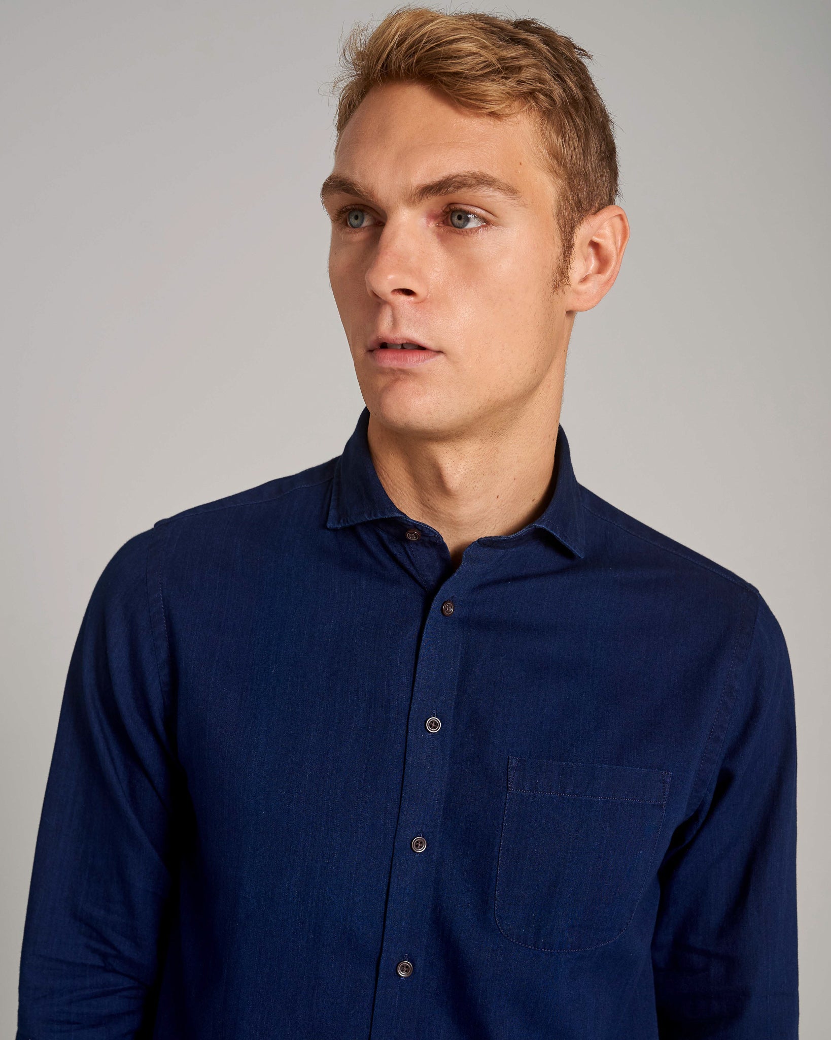 BS Norris Casual Slim Fit Skjorta - Dark indigo