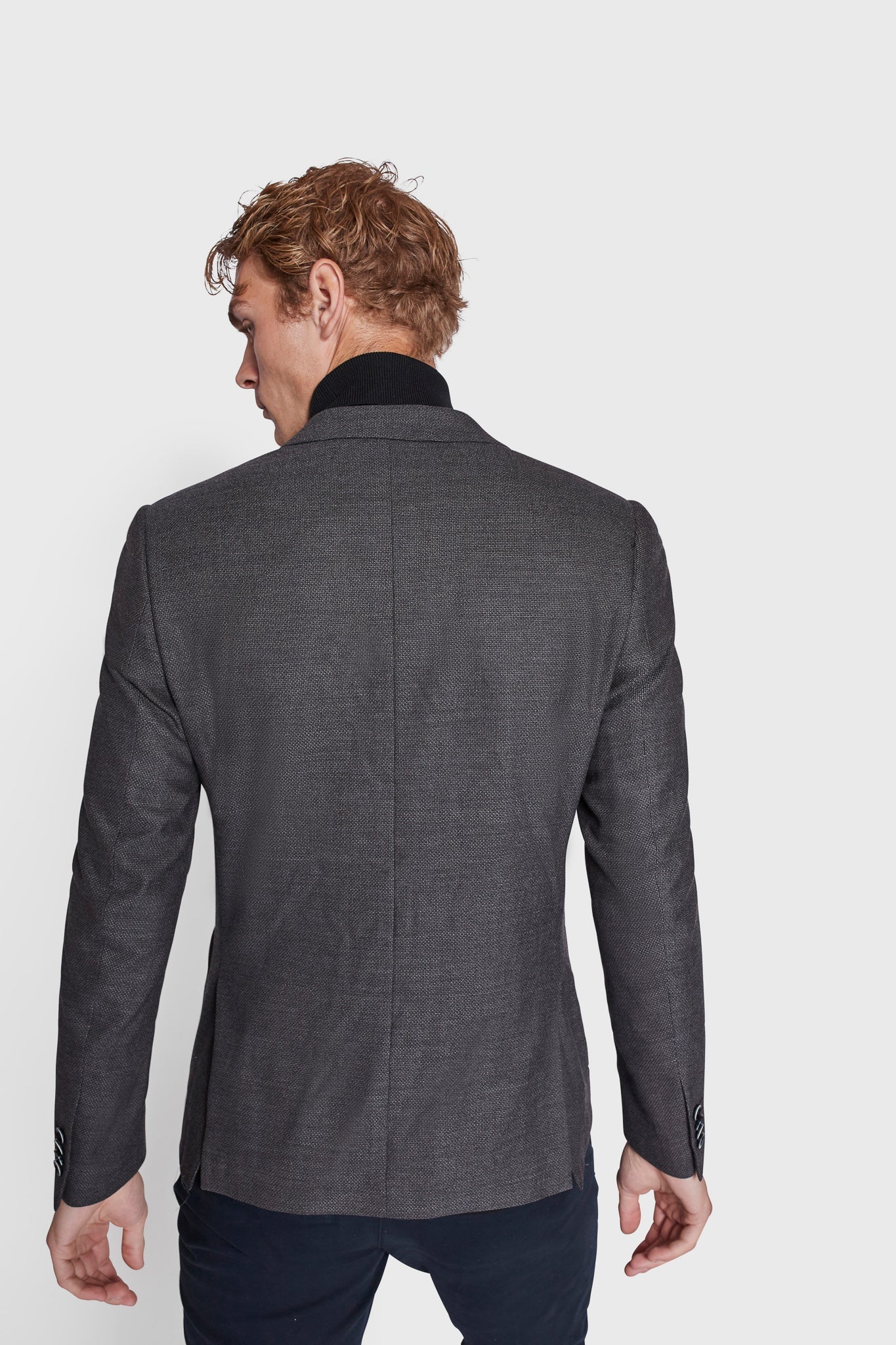 BS James Slim Fit Kavaj - Grå