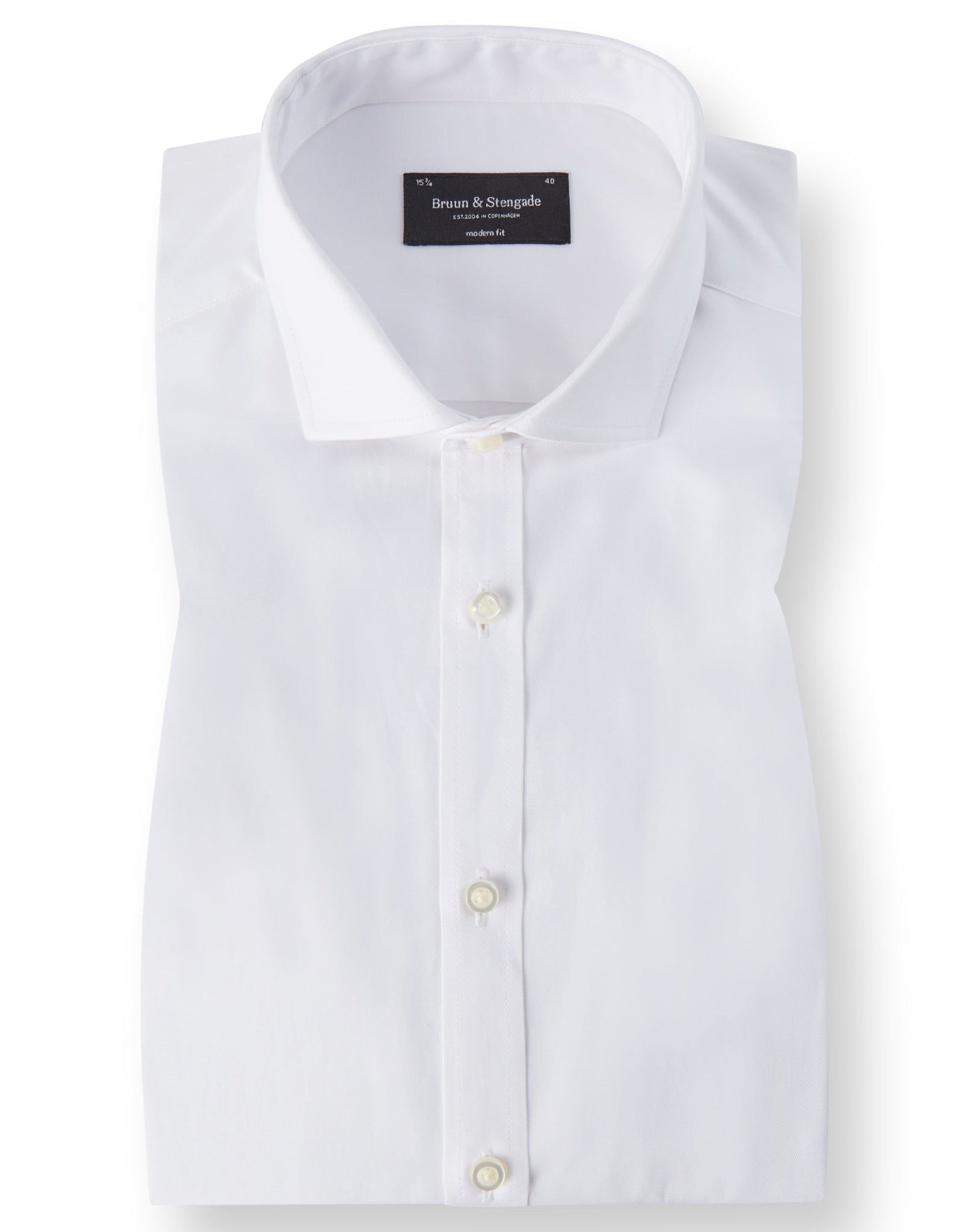 BS Mahogany Modern Fit Skjorte - White