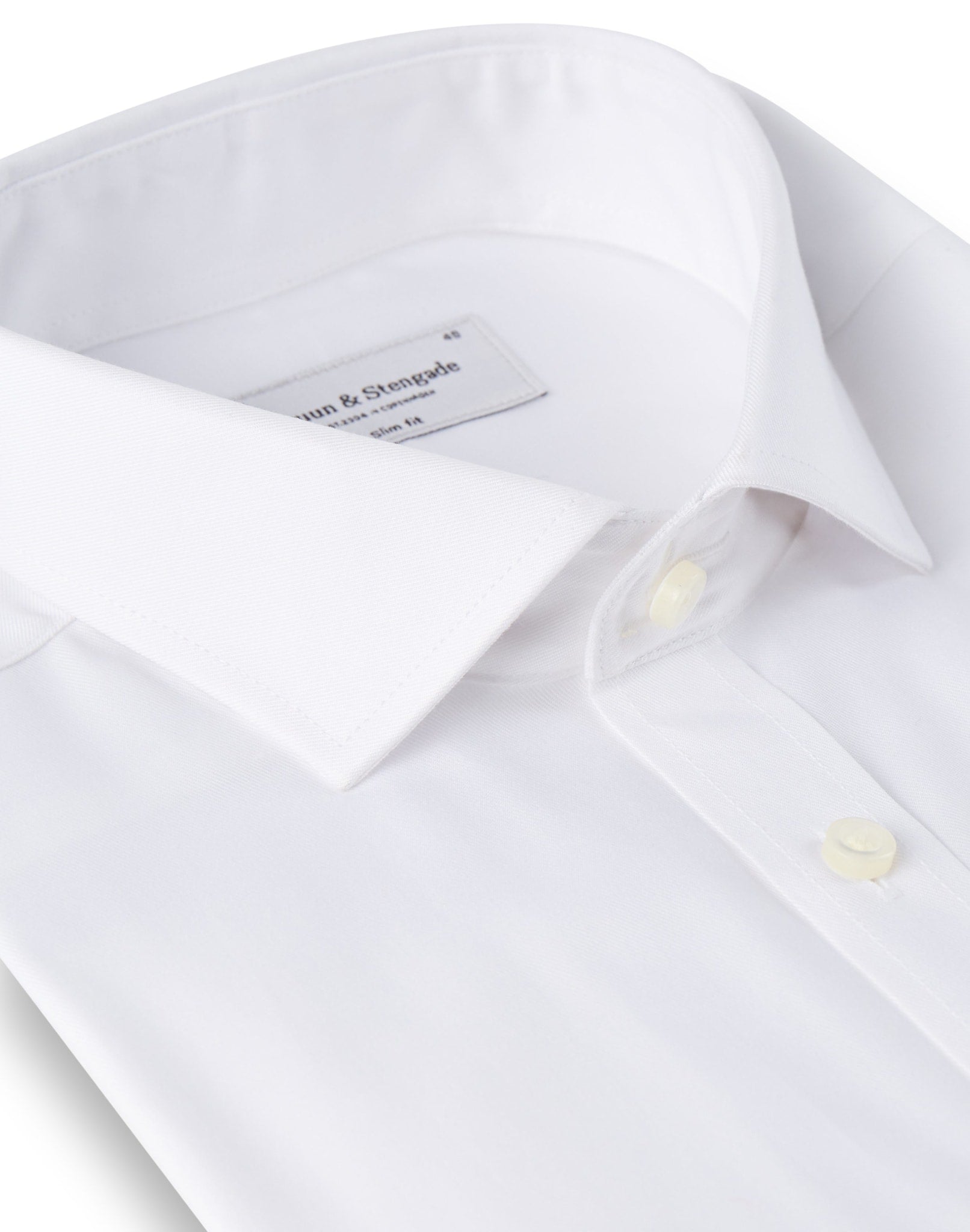 BS Mahogany Slim Fit Skjorte - White