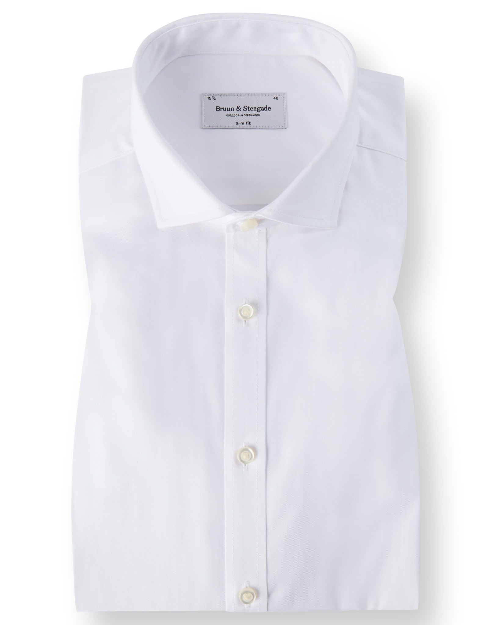BS Mahogany Slim Fit Skjorte - White