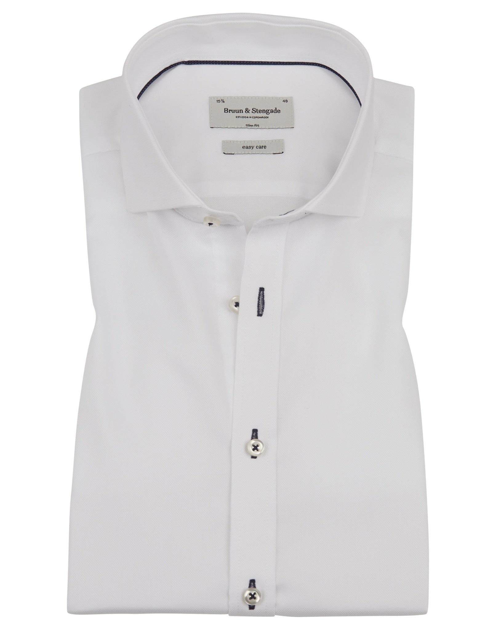 BS Mark Slim Fit Skjorte - White