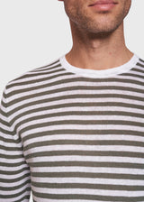 BS Mogensen Regular Fit Strik - Green/White