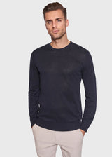 BS Mogensen Regular Fit Strik - Navy