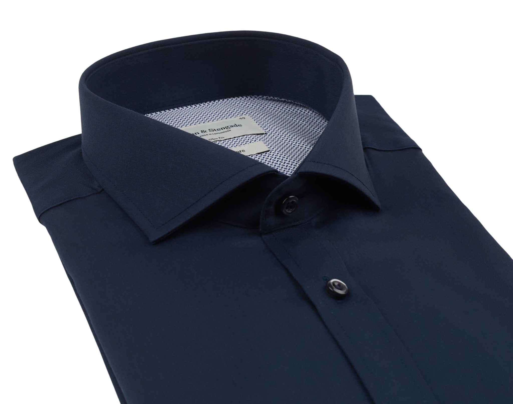 BS Ortiz Slim Fit Skjorta - Navy