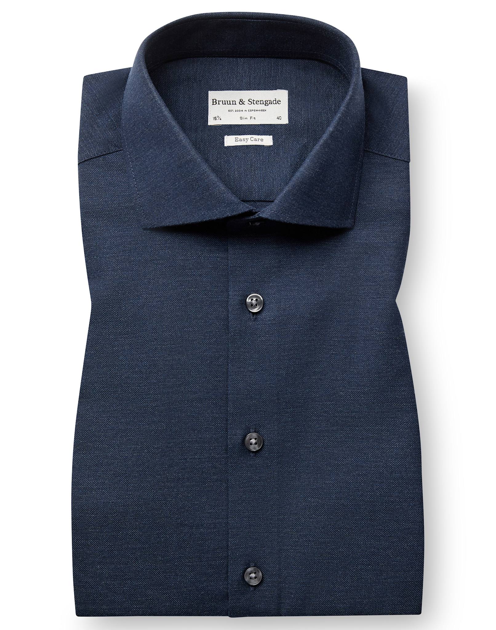 BS Tatis Slim Fit Skjorte - Navy