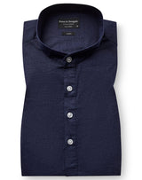 BS Crawford Casual Modern Fit Skjorte - Navy