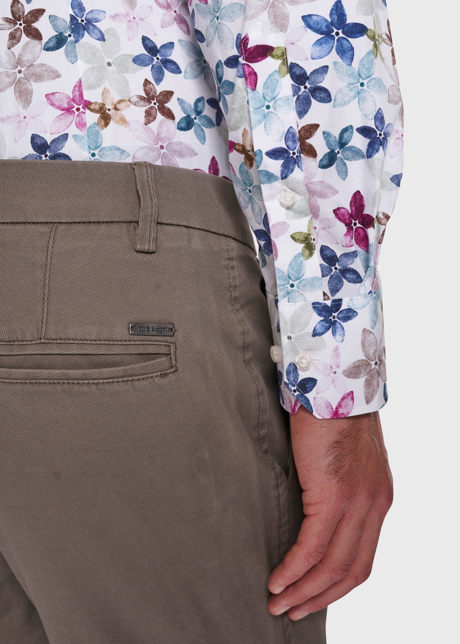 BS Porter Slim Fit Skjorte - White