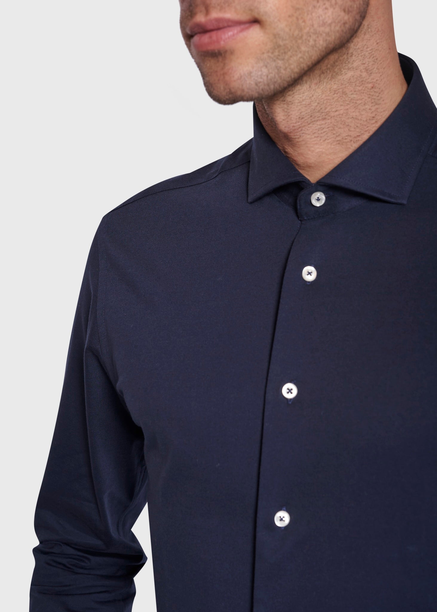BS Etna Slim Fit Skjorte - Navy