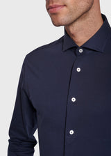 BS Raven Slim Fit Skjorte - Navy