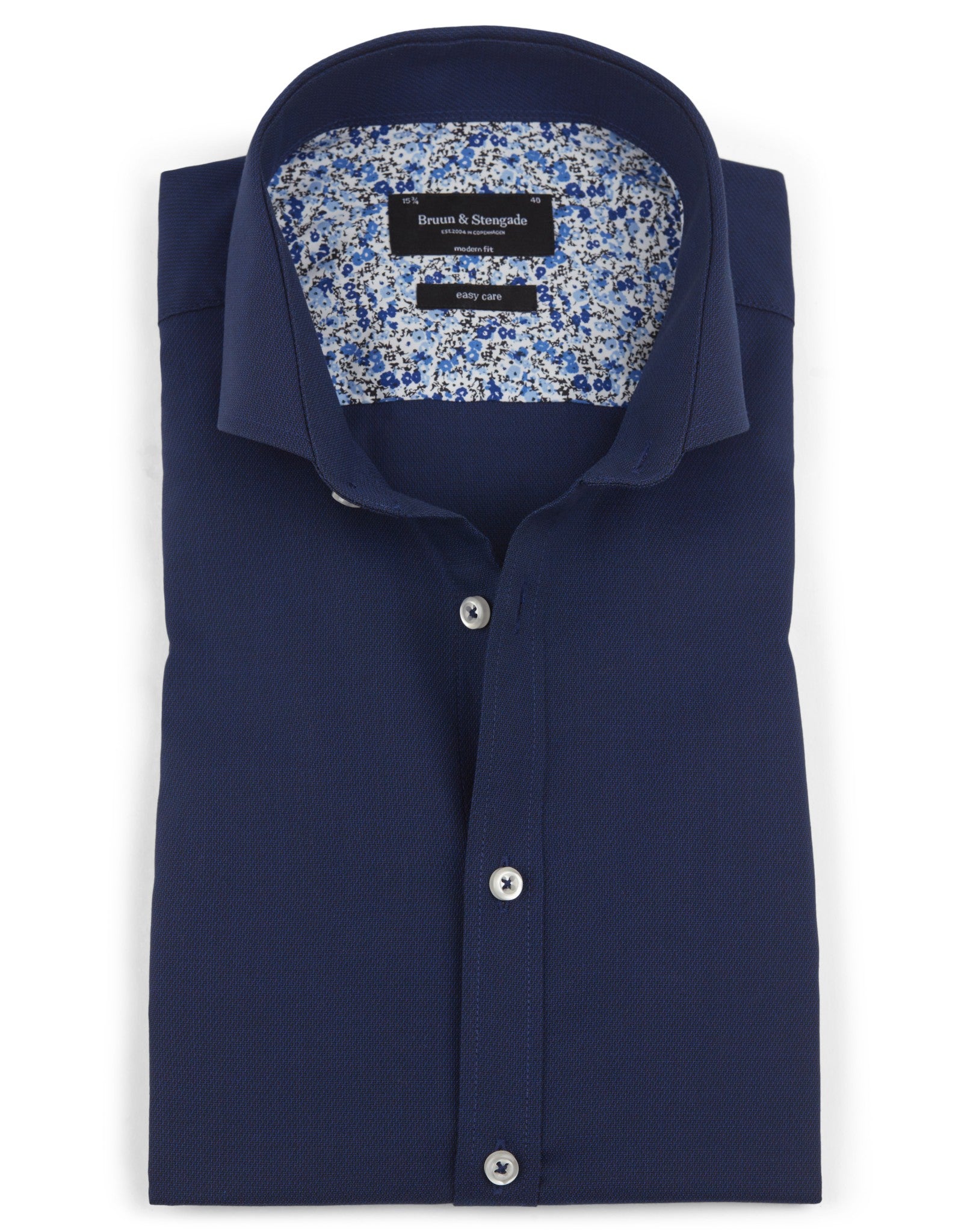 BS McKenna Modern Fit Shirt - Navy