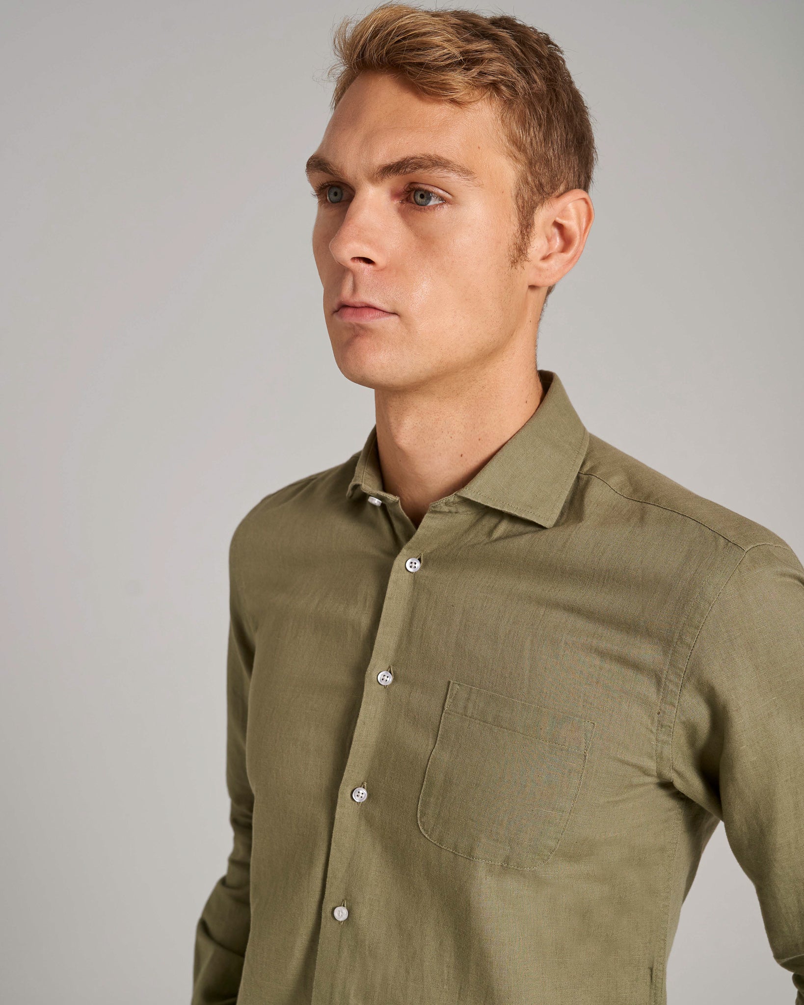 BS Daniel Casual Modern Fit Skjorte - Army