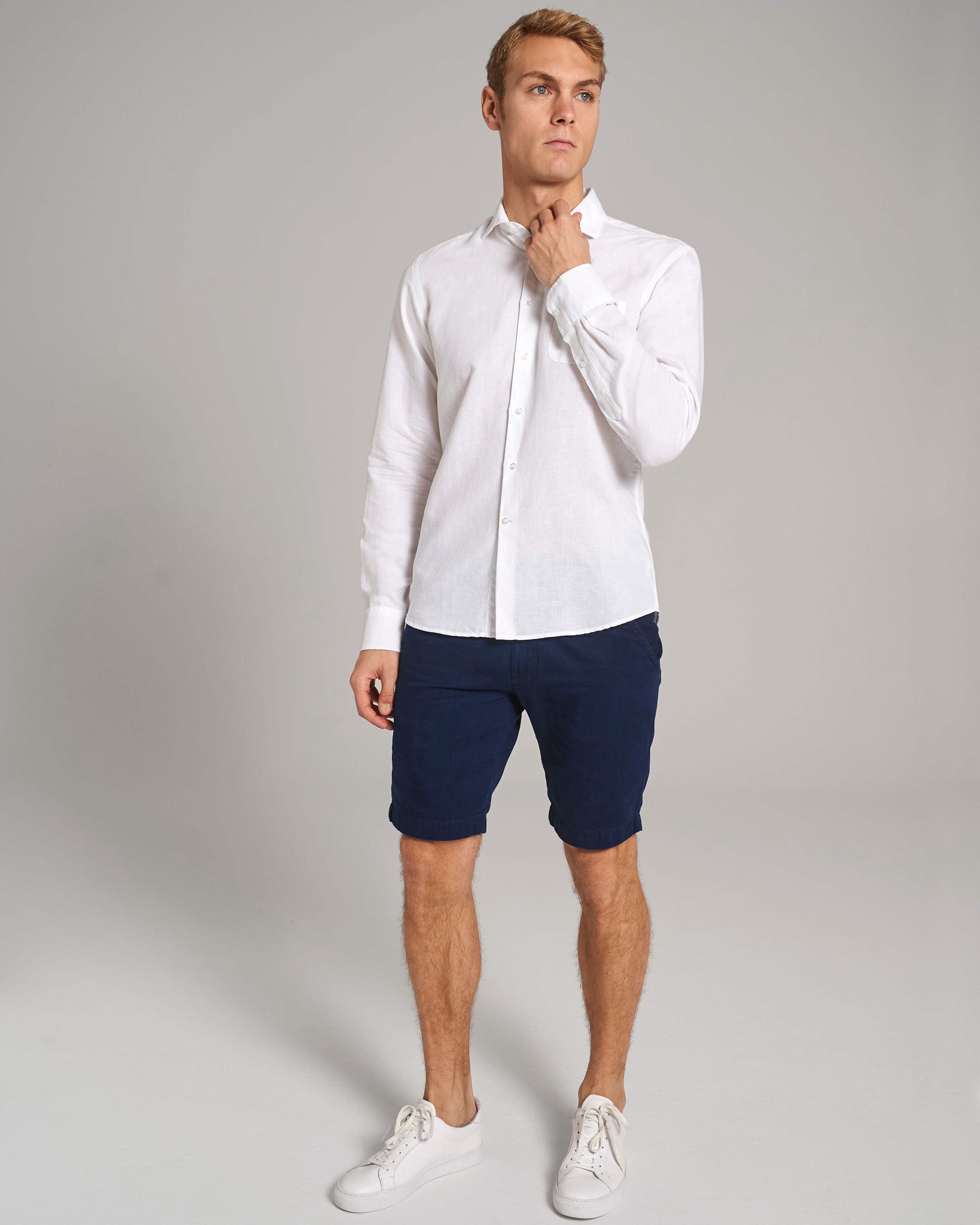 BS Daniel Casual Modern Fit Skjorte - White