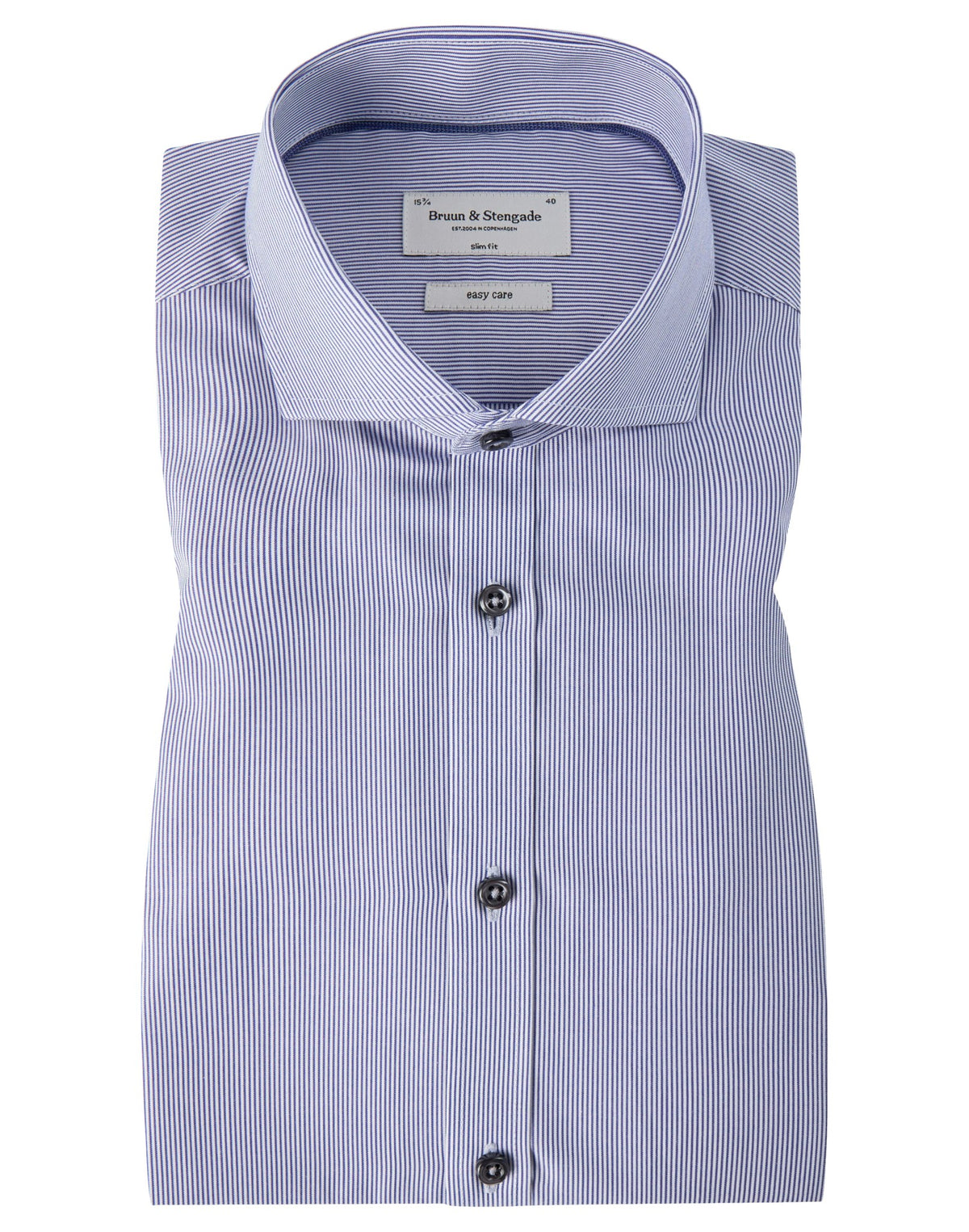 BS Ridley Slim Fit Skjorte Blue - Blue