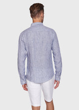 BS Saga Modern Fit Skjorte - Dark Blue