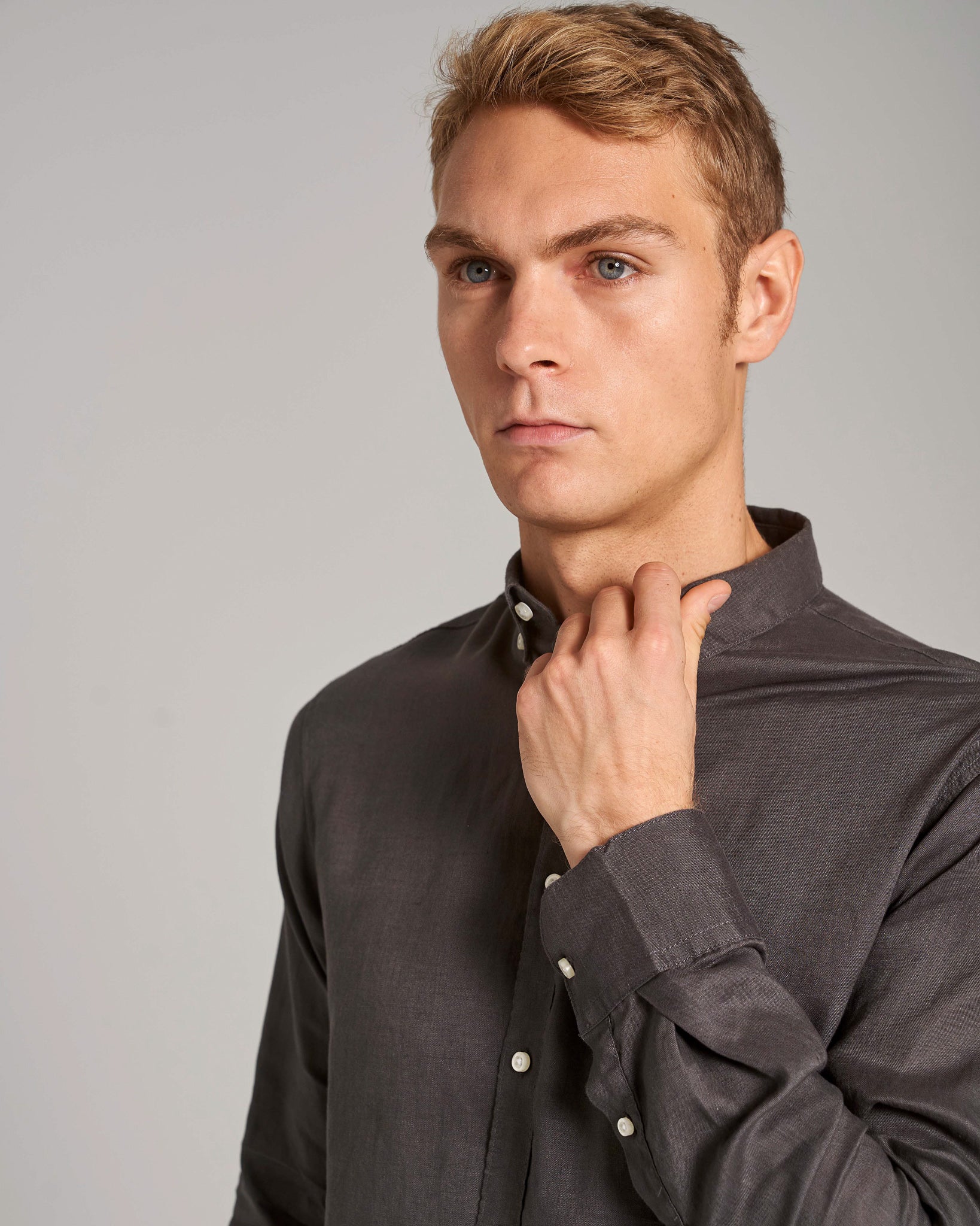 BS Carlos Casual Modern Fit Skjorte - Charcoal