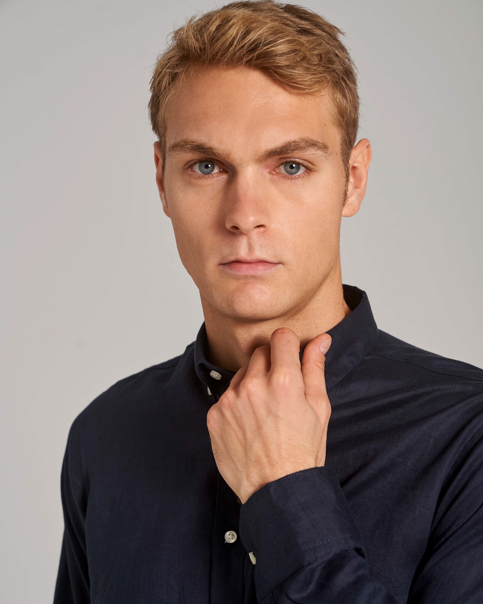 BS Carlos Casual Modern Fit Skjorte - Navy