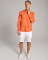 BS Carlos Casual Modern Fit Skjorte - Orange