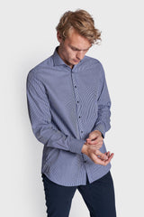 BS Sancho Modern Fit Skjorte - Navy