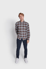 BS Sanneh Casual Modern Fit Skjorte - Brown
