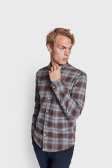 BS Sanneh Casual Modern Fit Skjorte - Brown