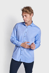 BS Serge Modern Fit Skjorte - Blue