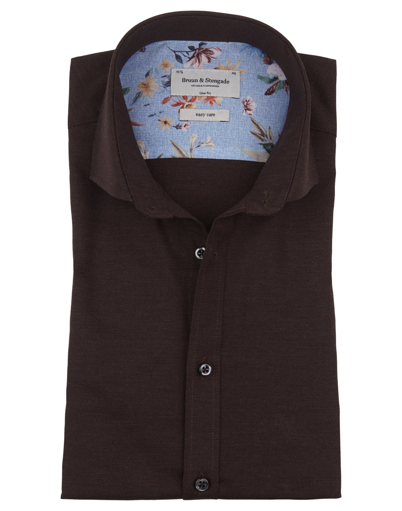 BS Skogstrom Slim Fit Skjorta - Brown