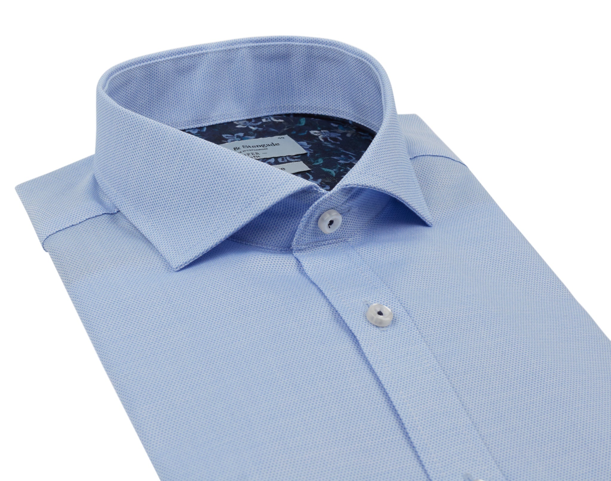BS Theis Super Slim Fit Skjorte - Light Blue