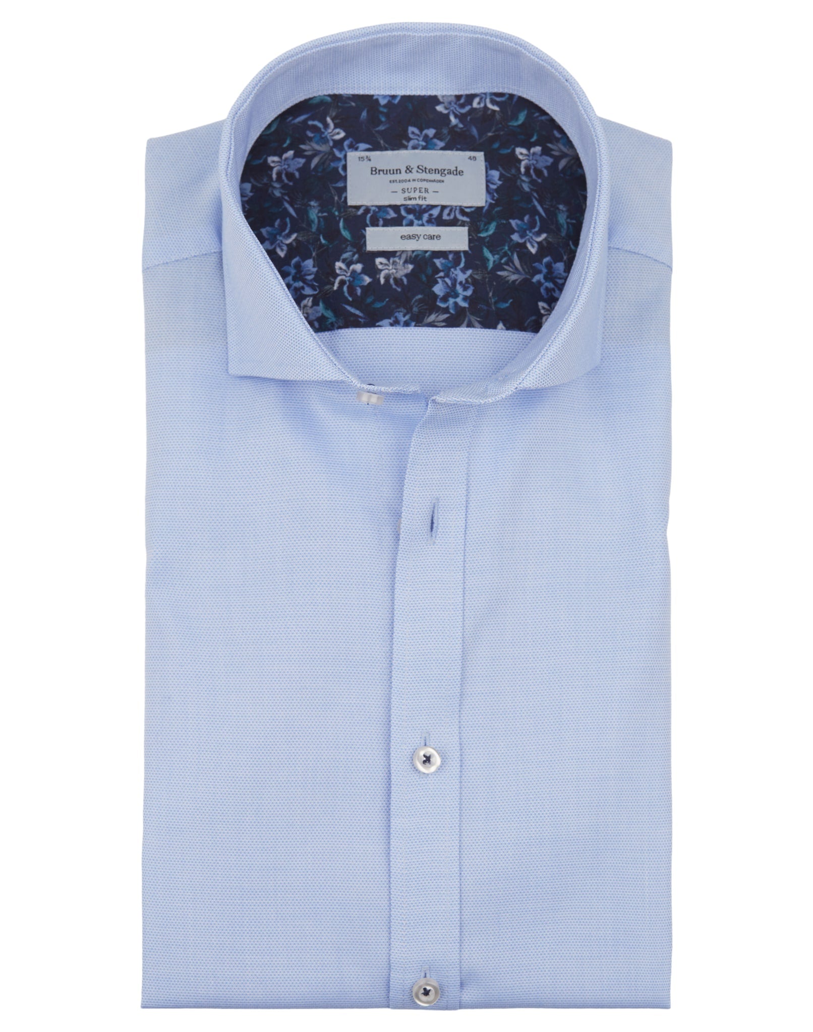 BS Theis Super Slim Fit Skjorte - Light Blue