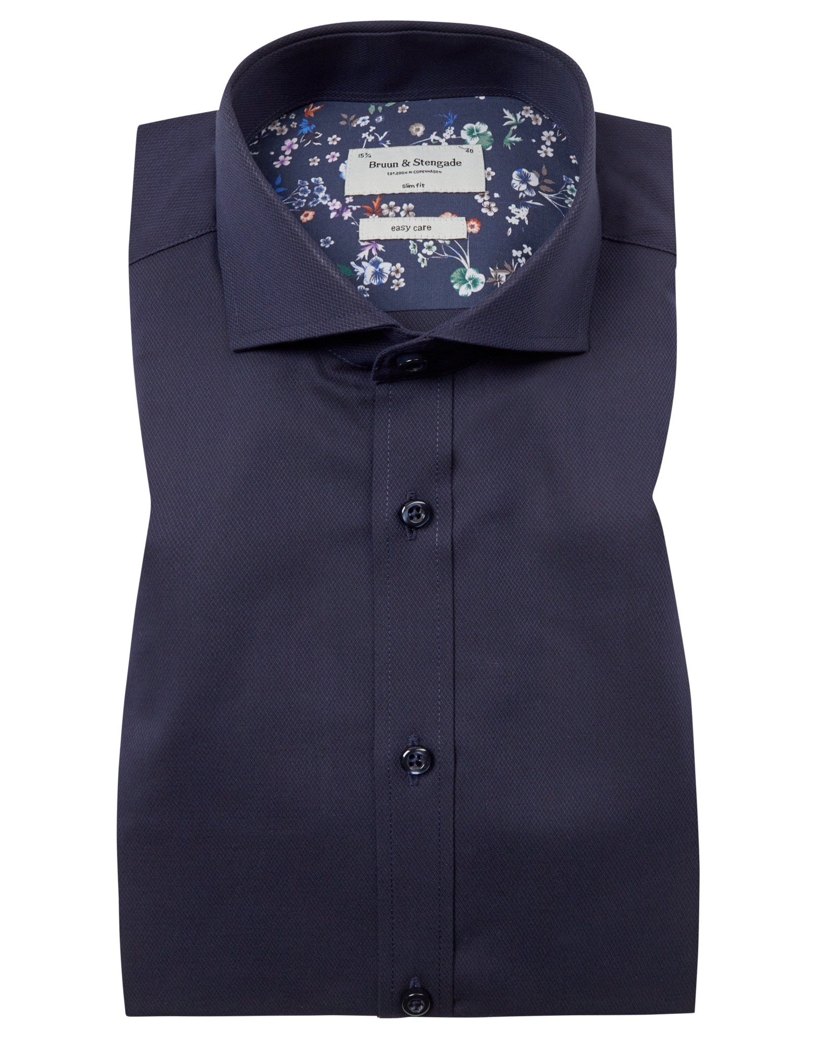 BS Toni Slim Fit Skjorte - Navy