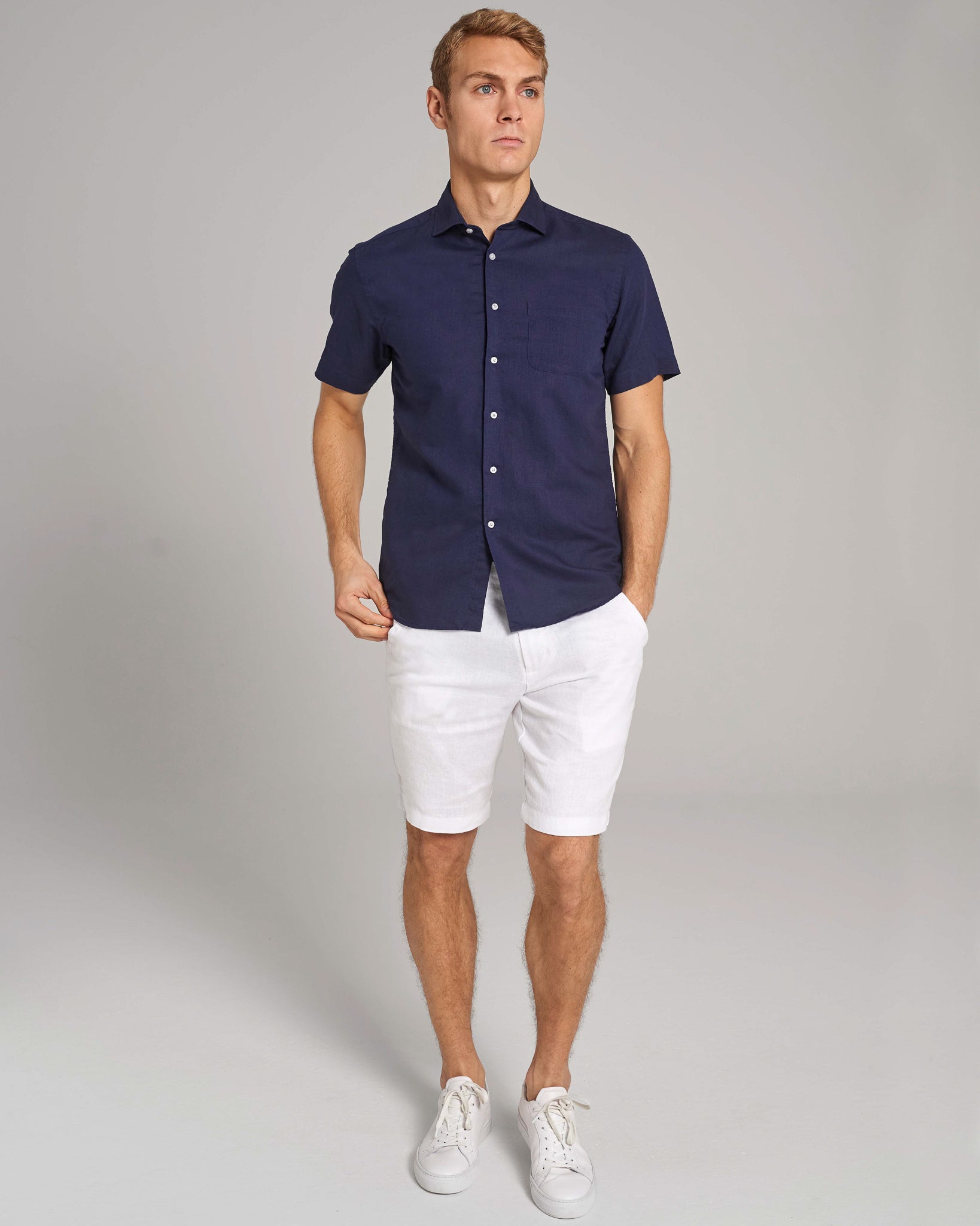 BS Max Casual Modern Fit Skjorte - Navy
