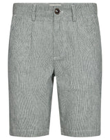 BS Darion Regular Fit Shorts - Rain Forrest/White