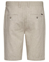 BS Darion Regular Fit Shorts - Beige/White