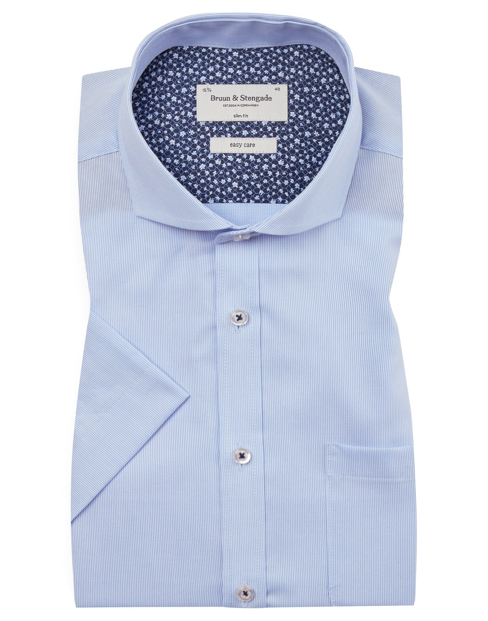 BS Wingfield Slim Fit Skjorte - Light Blue