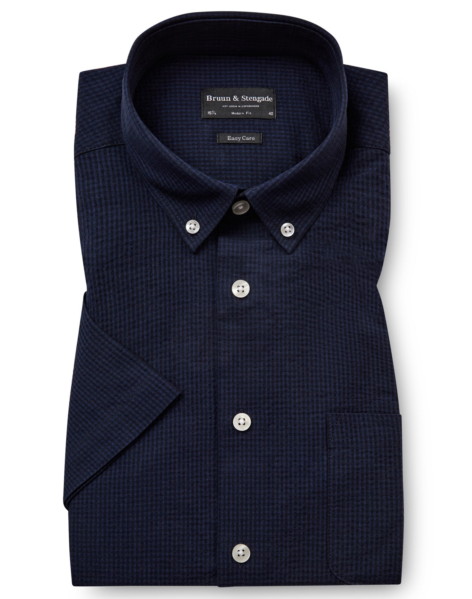 BS Baugh Modern Fit Skjorte - Navy