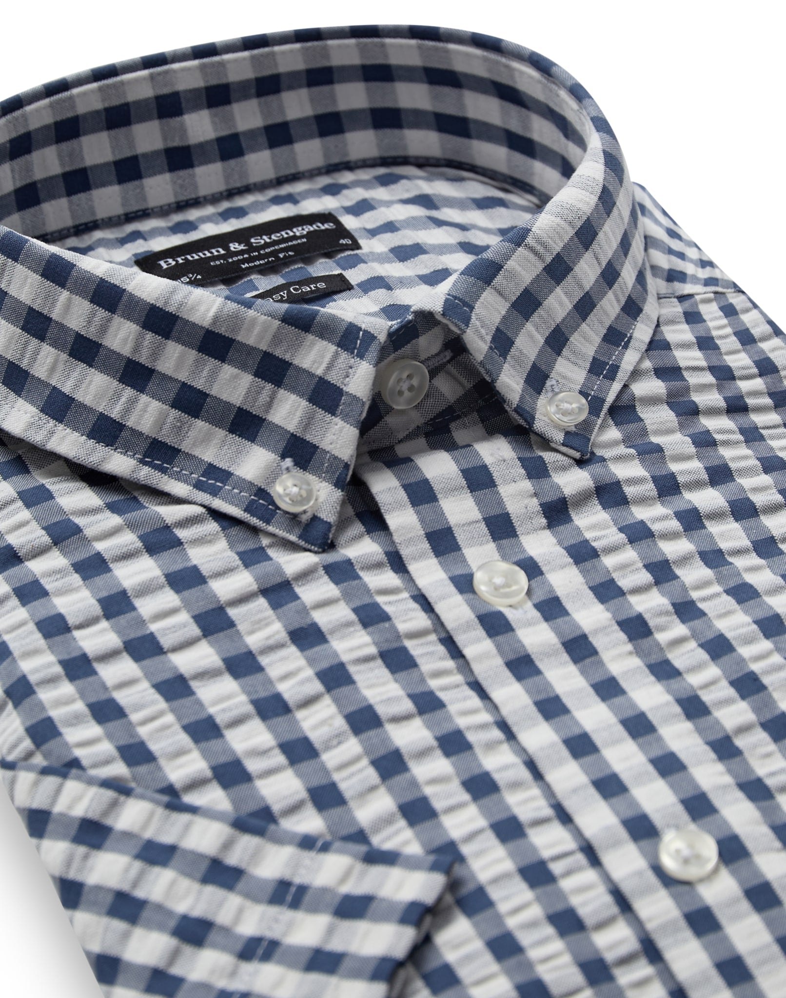 BS Marino Modern Fit Skjorte - Dark Blue