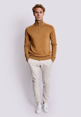 BS Hervey Regular Fit Strik - Tan