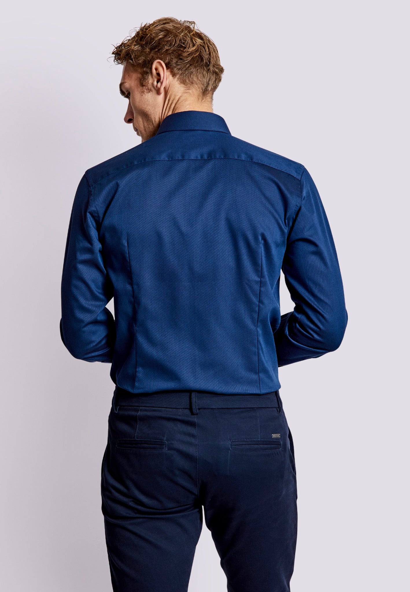 BS Colman Slim Fit Skjorte - Navy