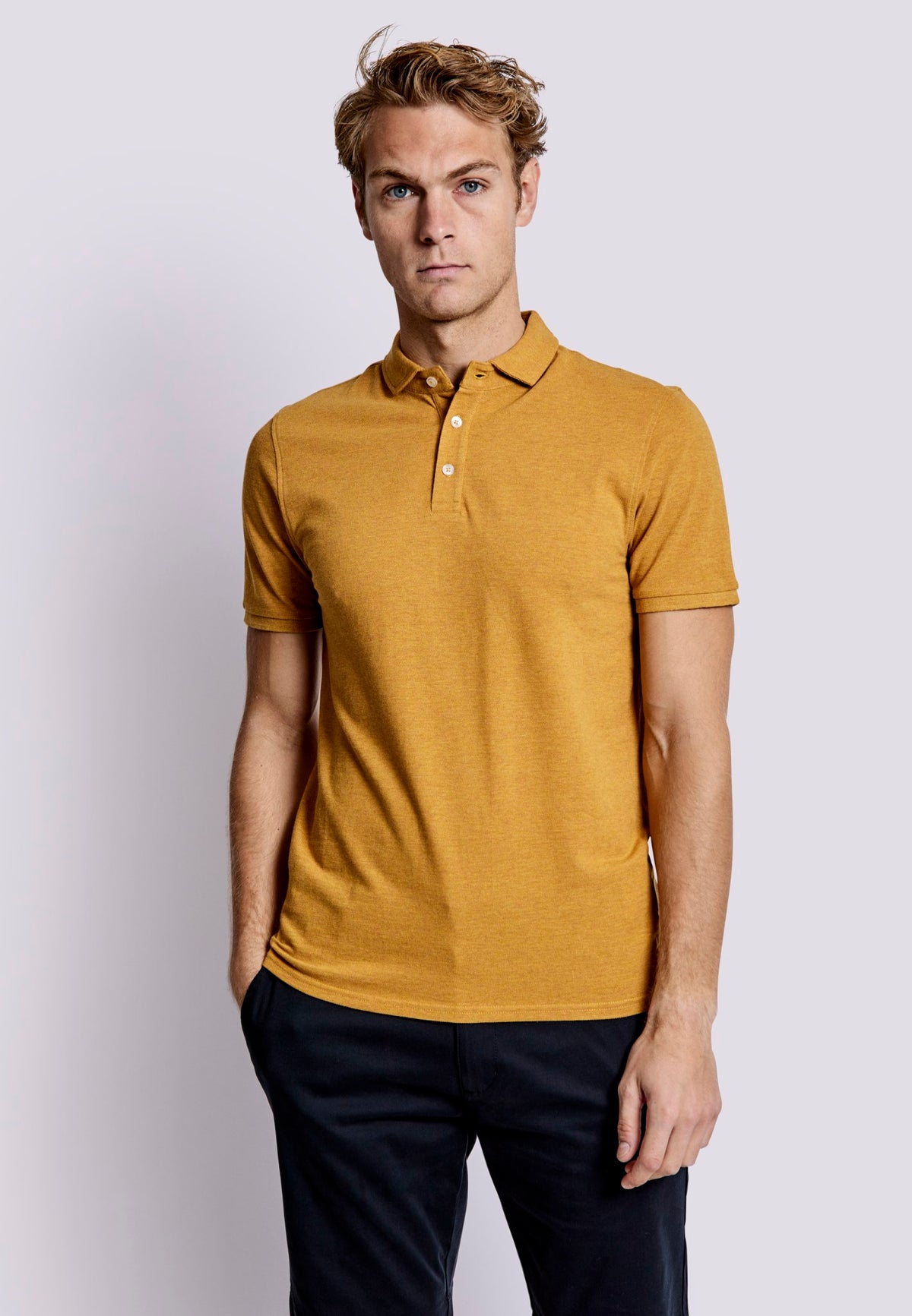 BS Monir Regular Fit Polo - Tan