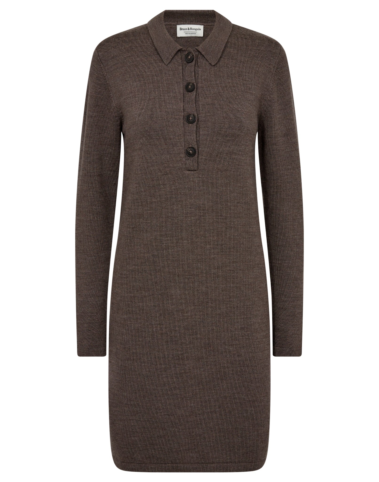 BS Rava Regular Fit Kjole - Dark Brown