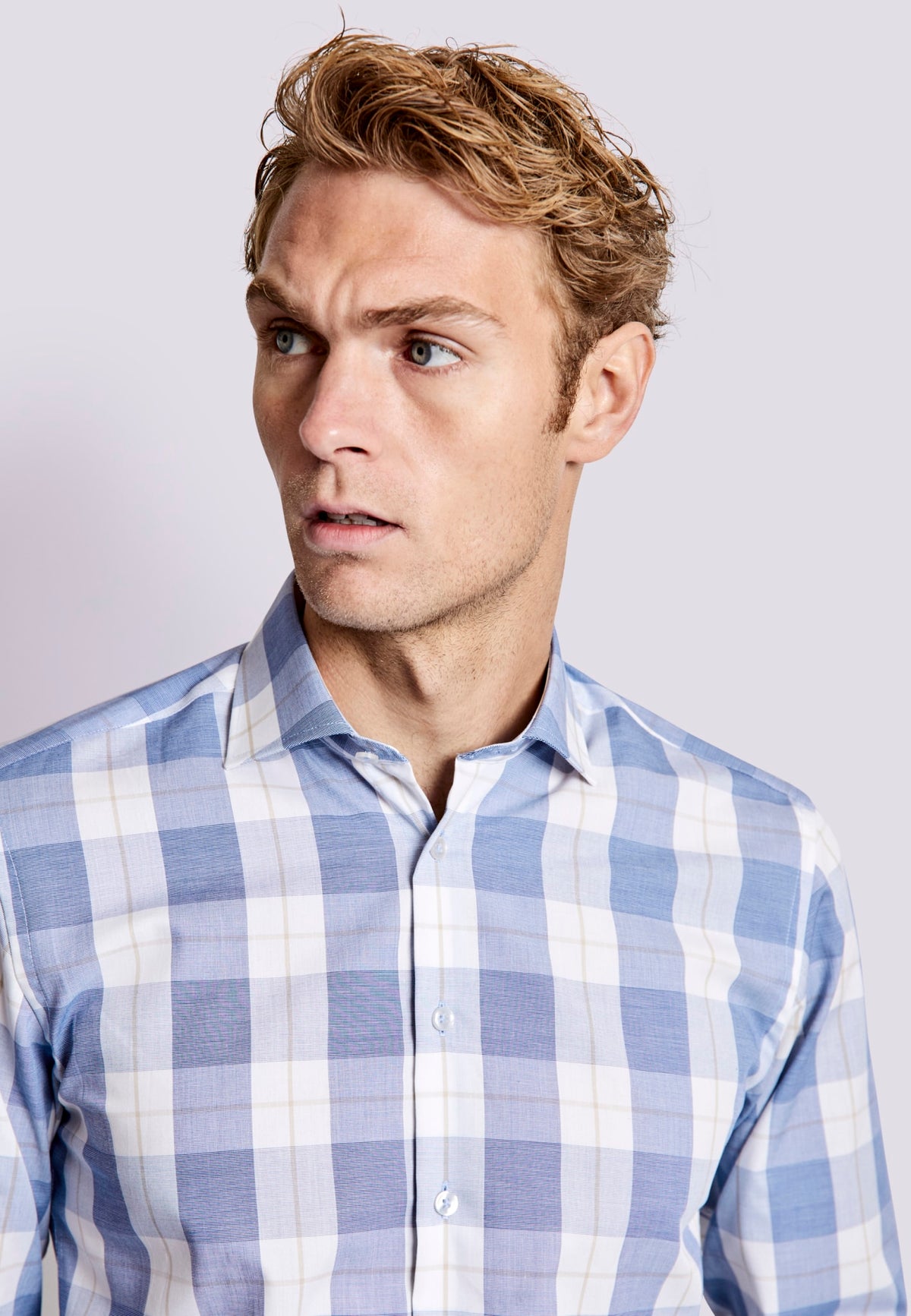 BS Elordi Slim Fit Skjorte - Blue