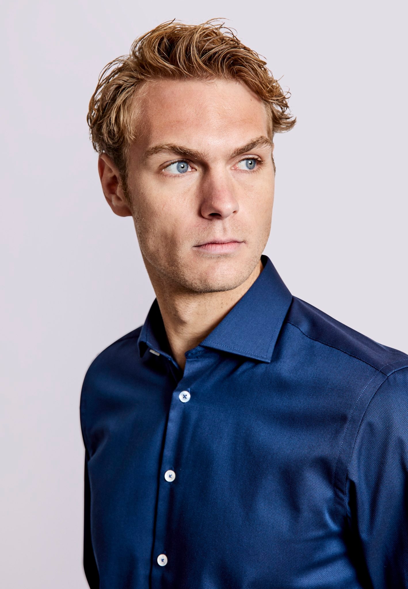 BS Colman Slim Fit Skjorte - Navy