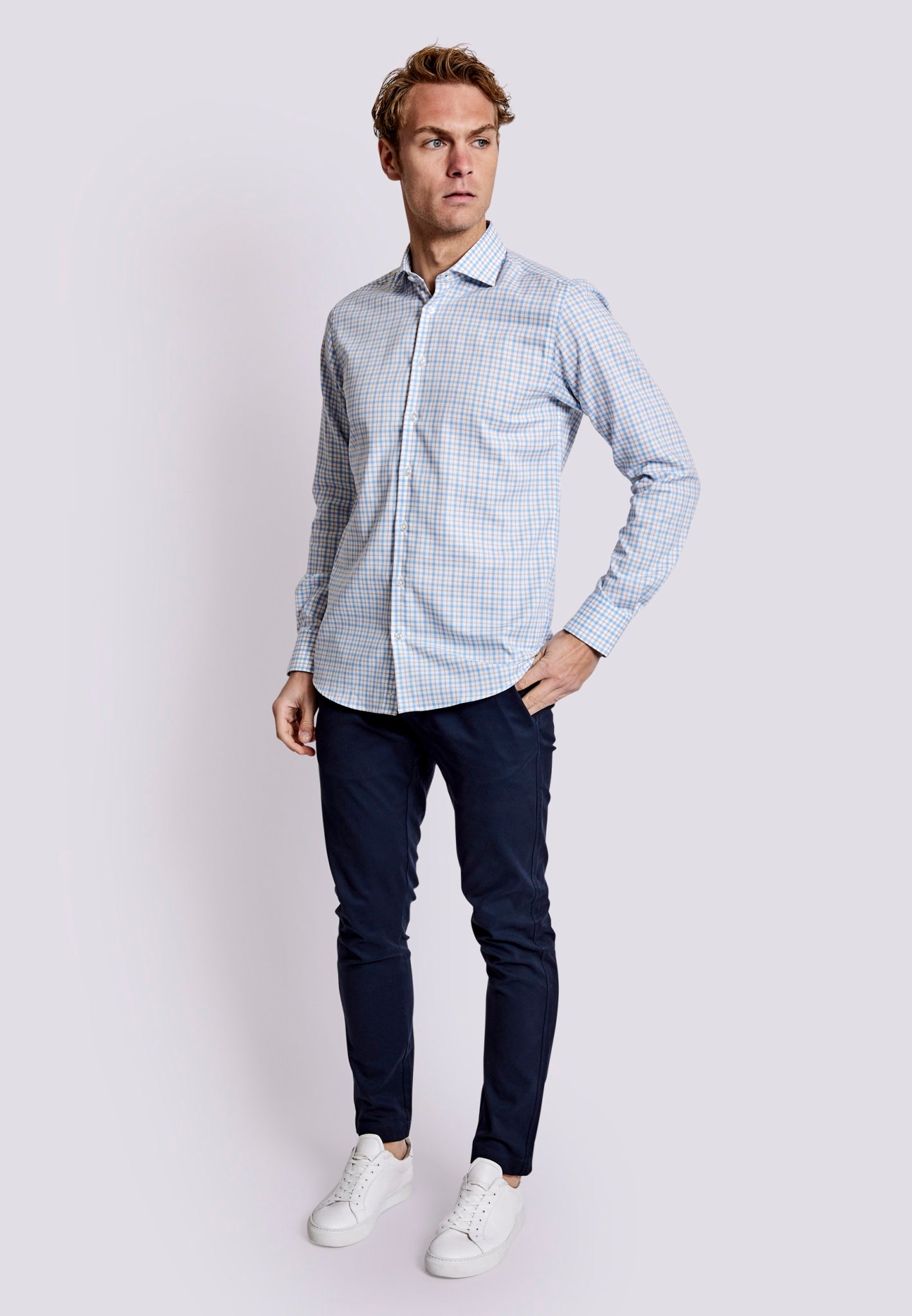 BS Apatow Slim Fit Skjorte - White