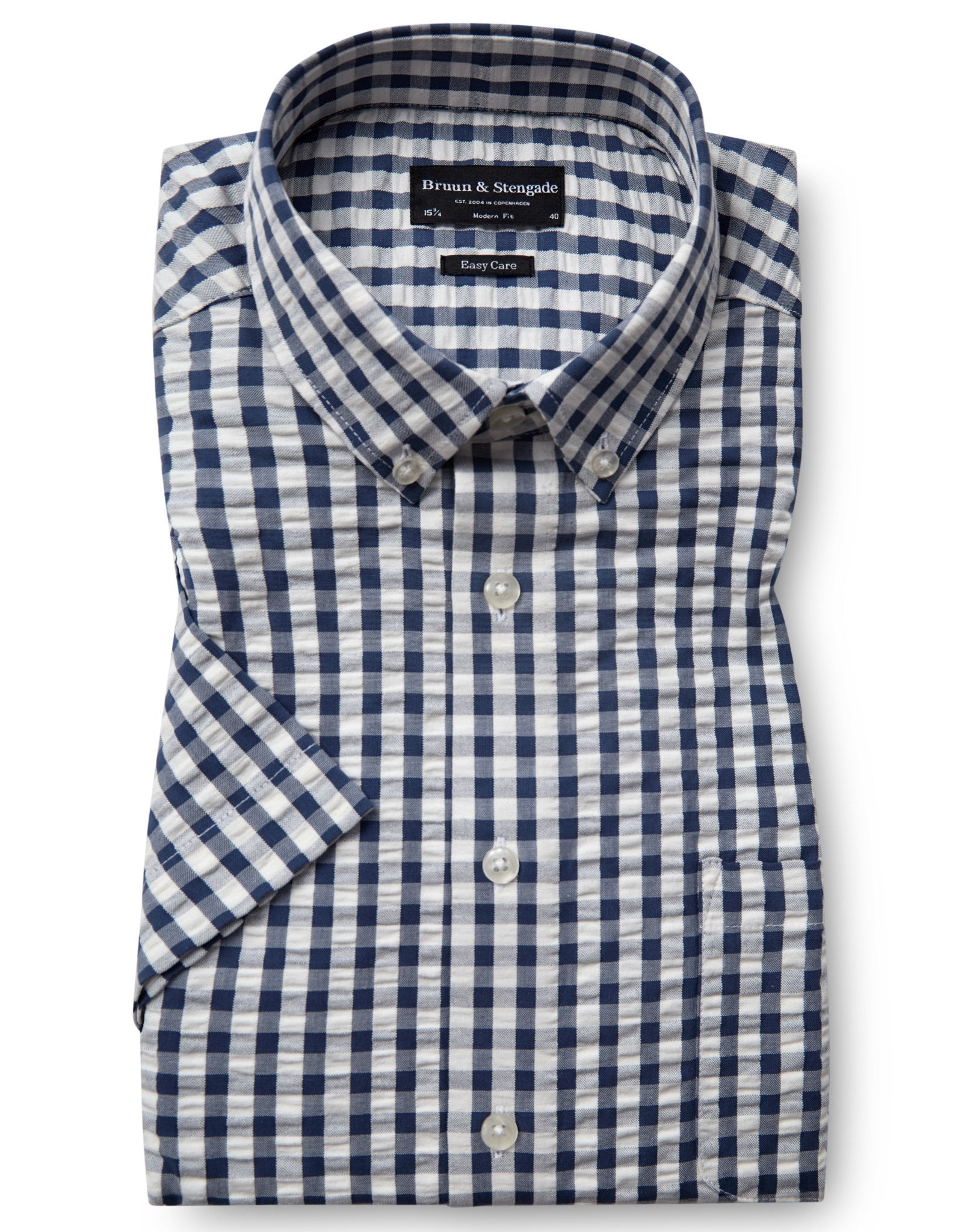 BS Marino Modern Fit Skjorte - Dark Blue