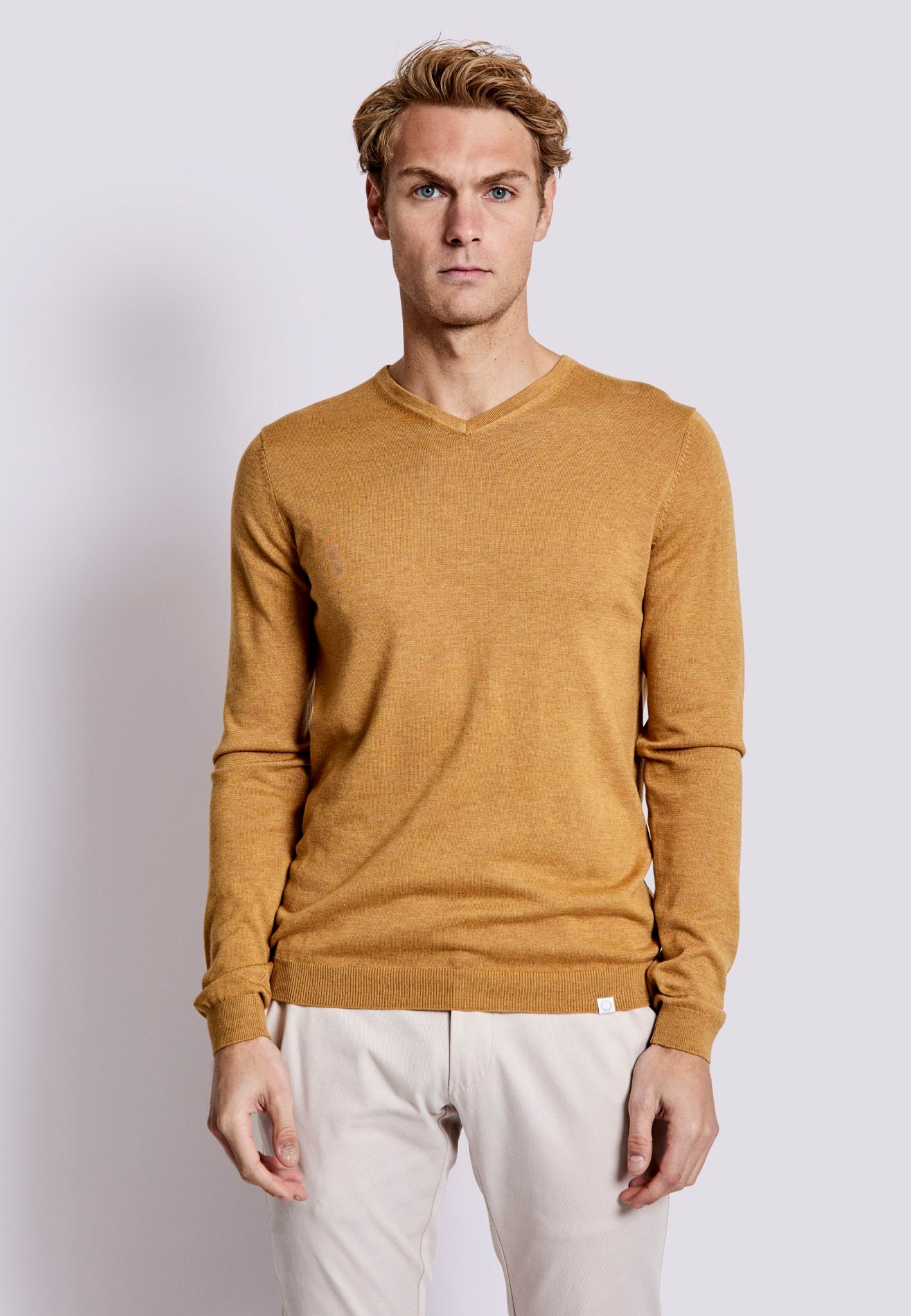 BS Armando Regular Fit Strik - Tan