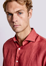 BS Sevilla Casual Slim Fit Skjorte - Rust