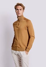 BS Hervey Regular Fit Strik - Tan