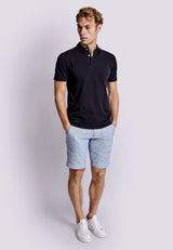 BS Isai Regular Fit Shorts - Navy/White