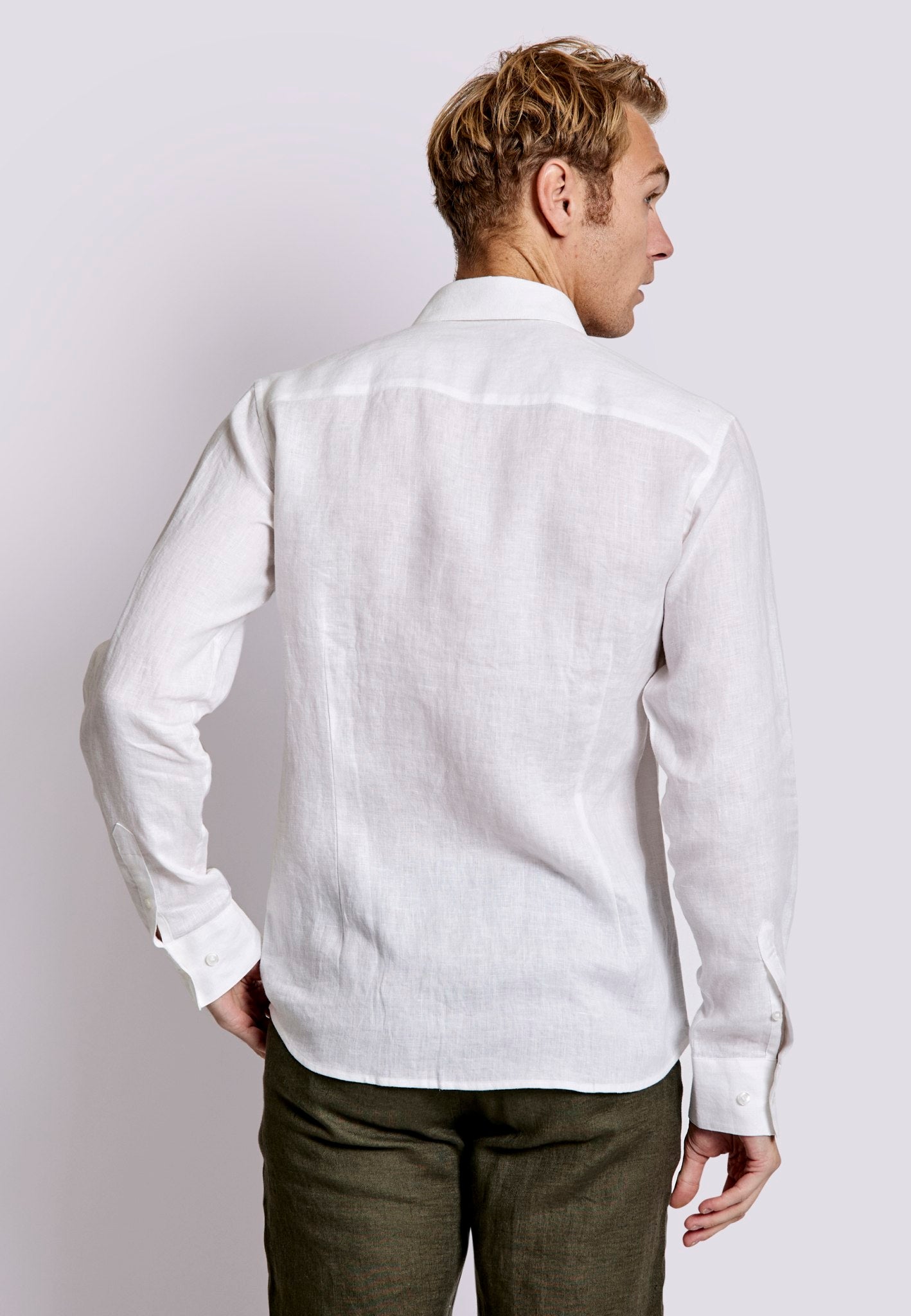 BS Sevilla Casual Slim Fit Skjorte - White