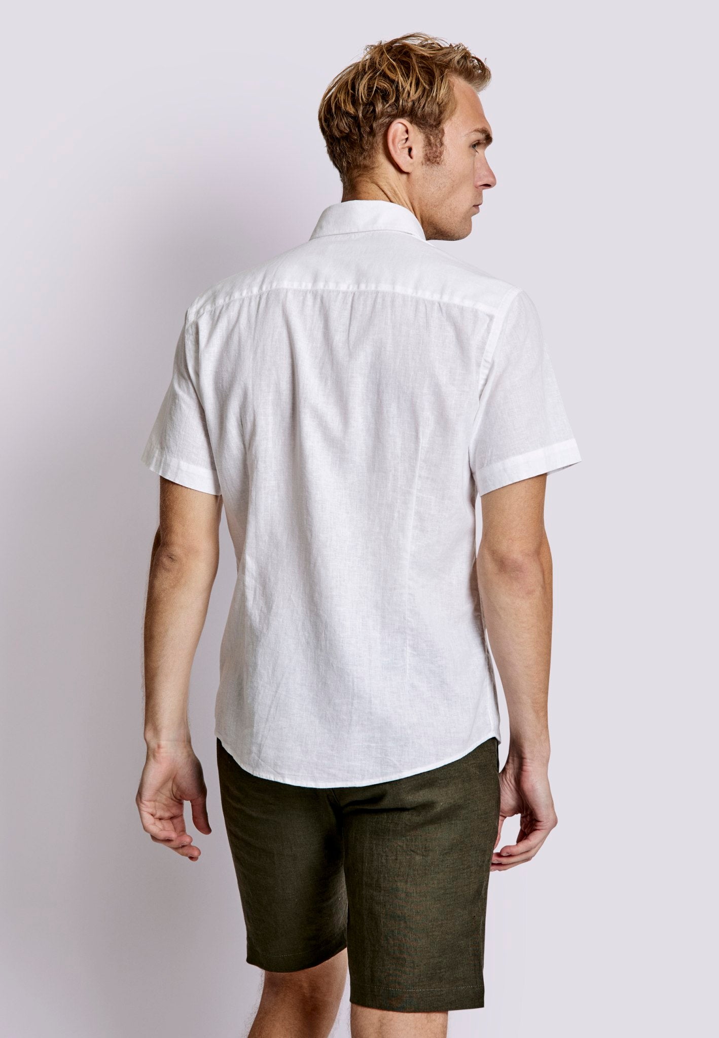 BS Gandia Casual Modern Fit Shirt - White